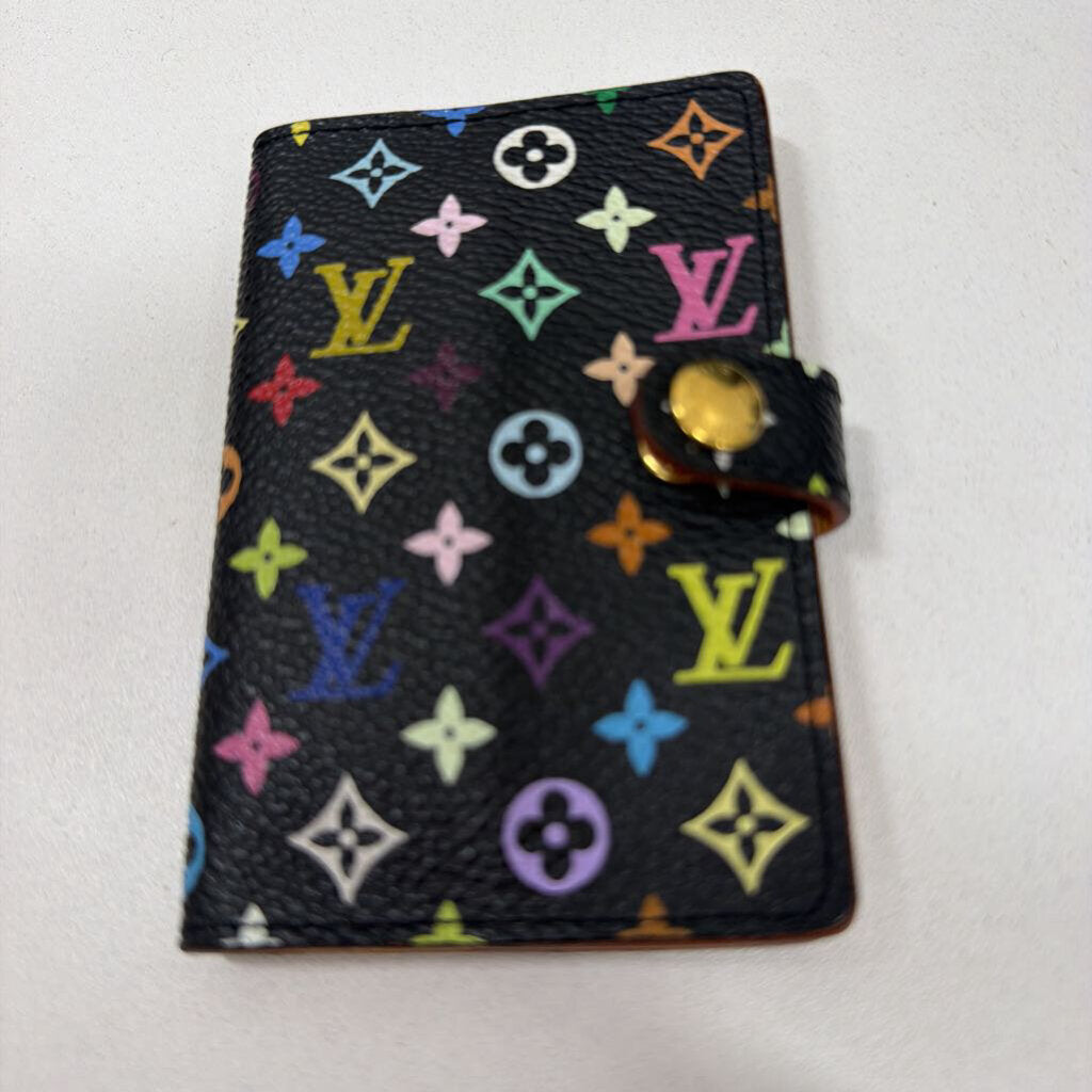 Black Multi Color Cardholder