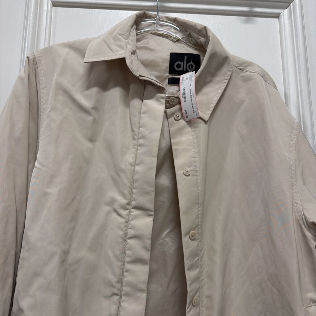 Beige Button Jacket