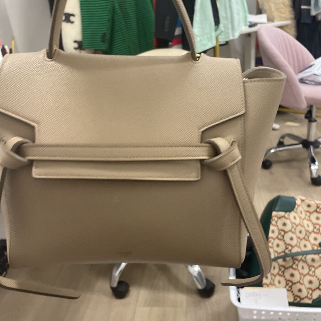 Tan Leather Micro Belt Bag