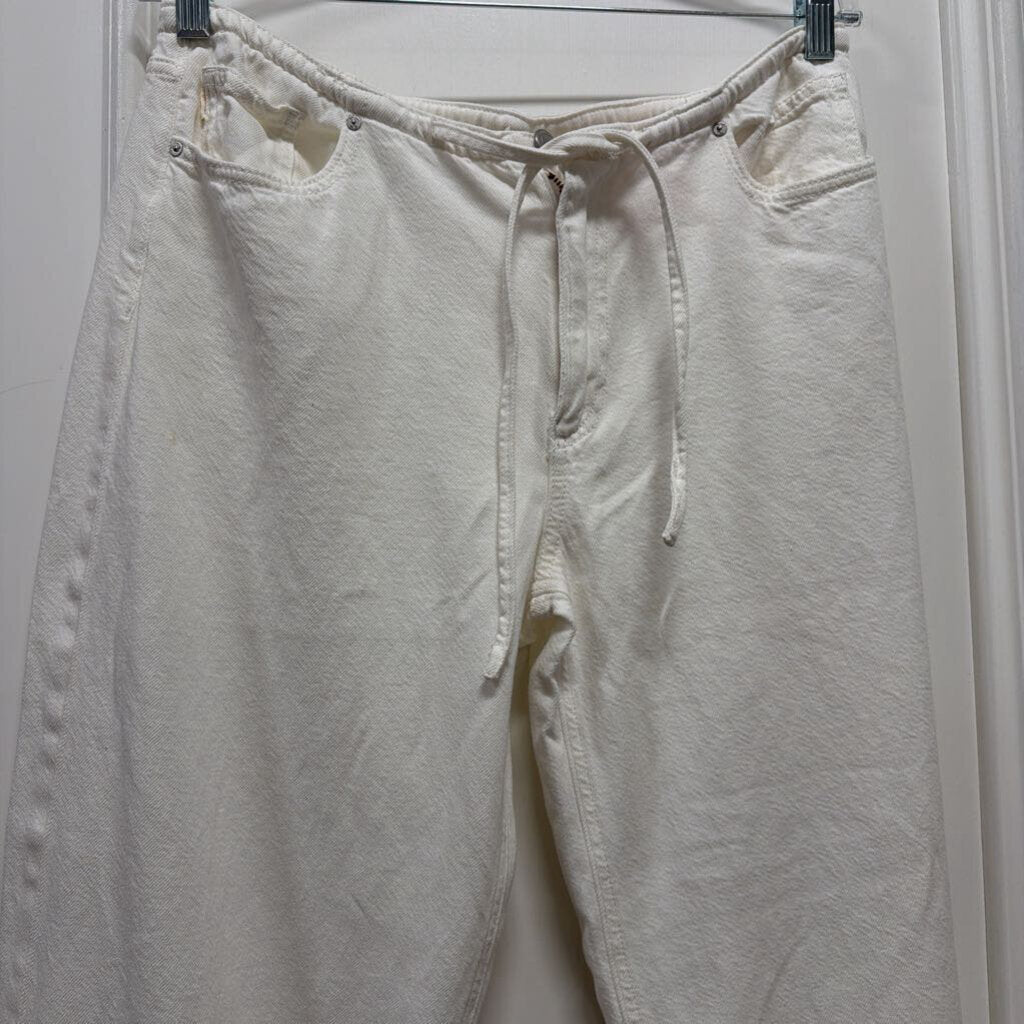 White Drawstring Pant