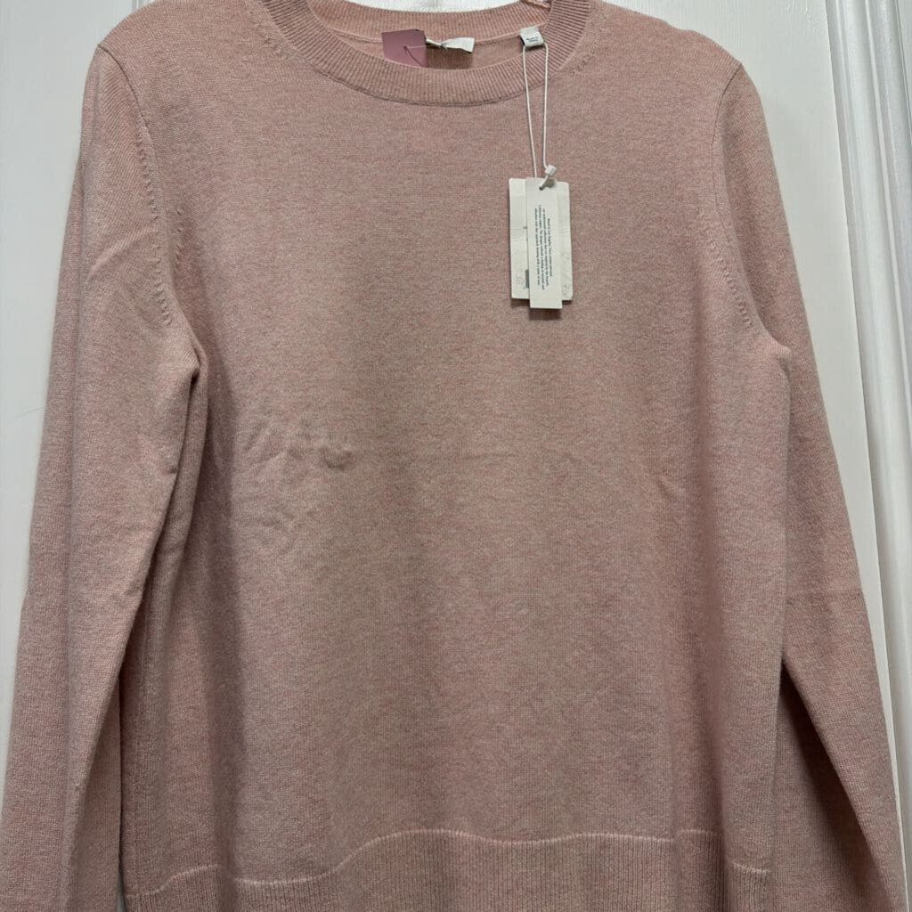 Pink Wool/Cashmere Crewneck Sweater (NWT)