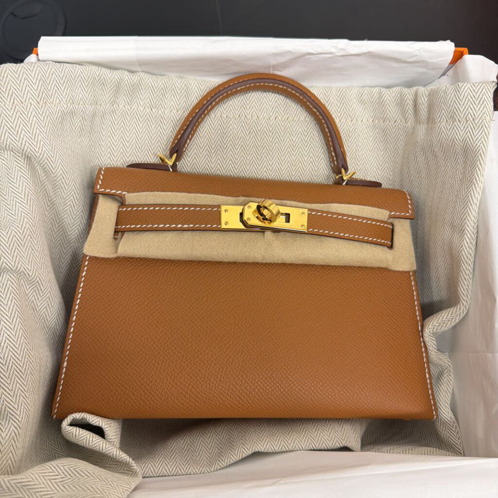 2026 Gold Epsom Mini Kelly GHW Full Set