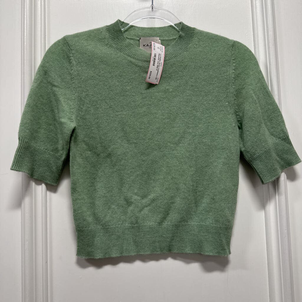 Green Cashmere SS Sweater (est 550)