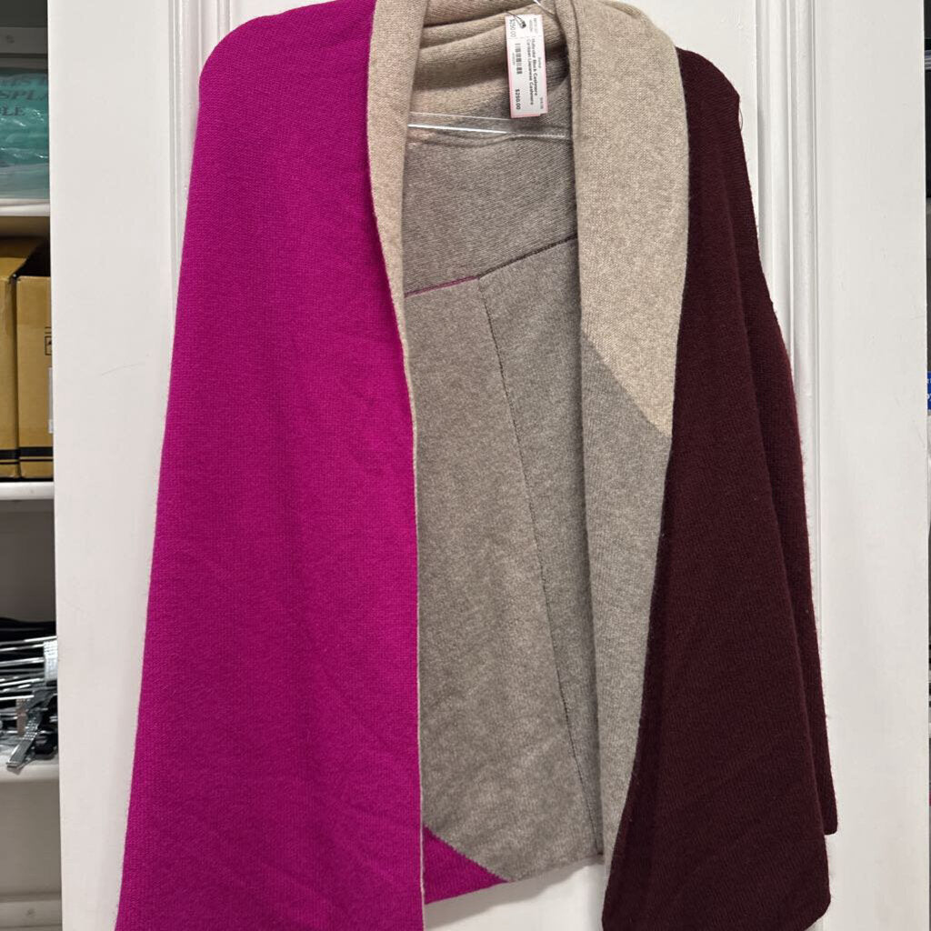 Multicolor Block Cashmere Cardgian (Japanese Cashmere 695)