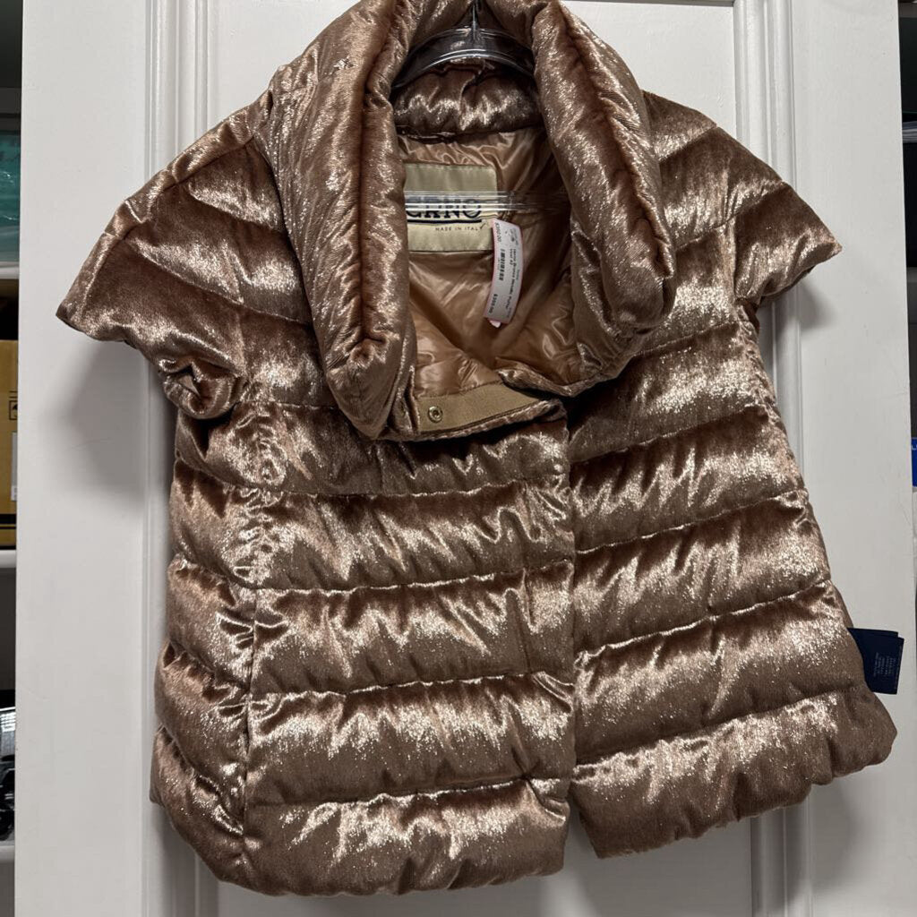 Bronze Metallic Puffer Vest
