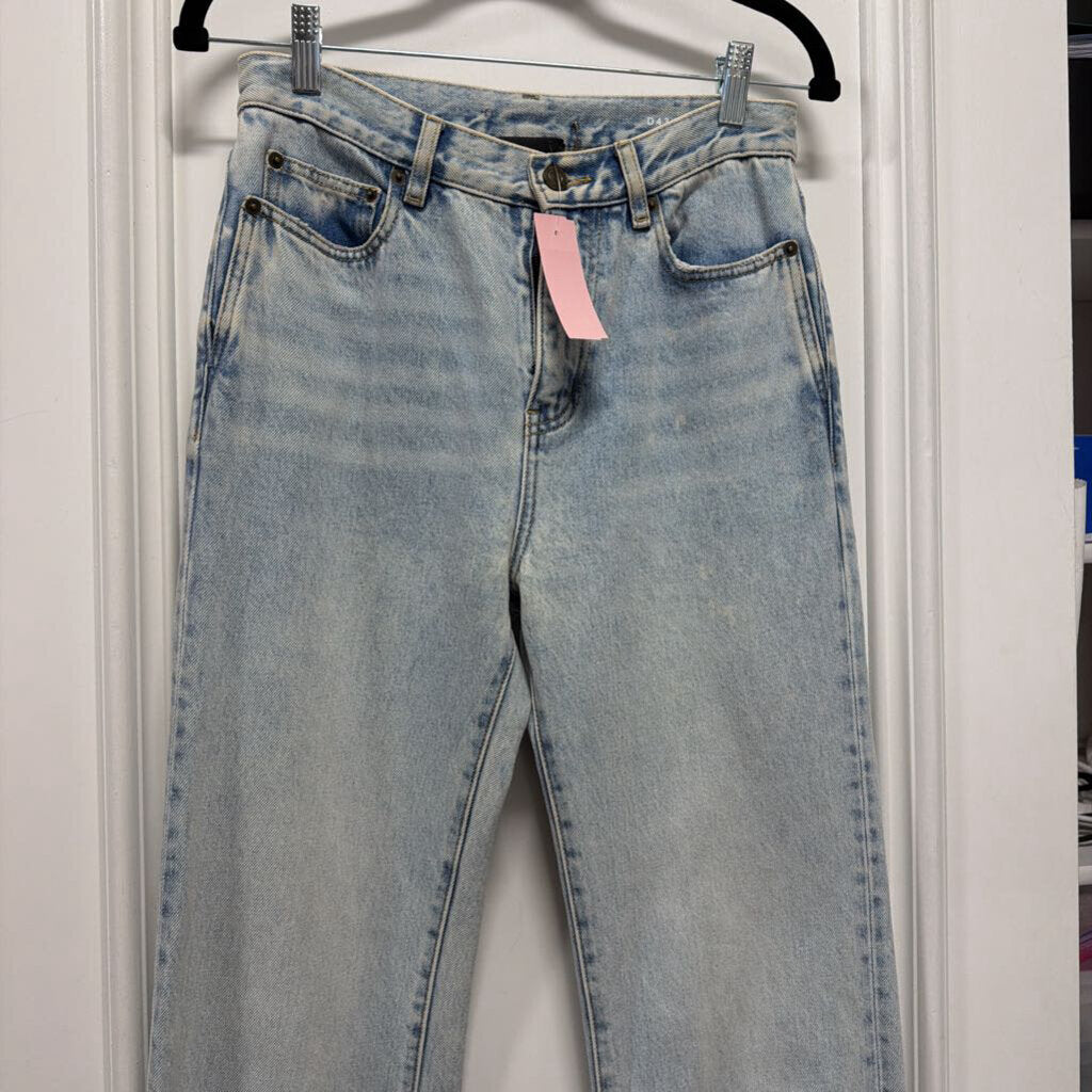 Light Wash Straight Leg Jean, 26
