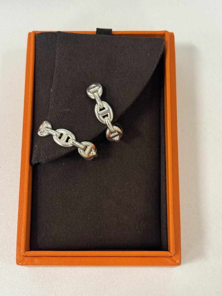 Sterling Silver Chaine d'Ancre Enchainee Ear Climber Earrings (full set)