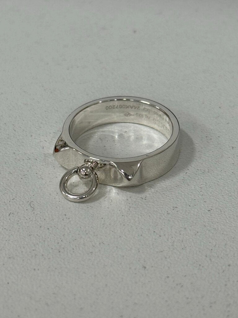 Sterling Silver Collier de Chien Ring (w/ box)