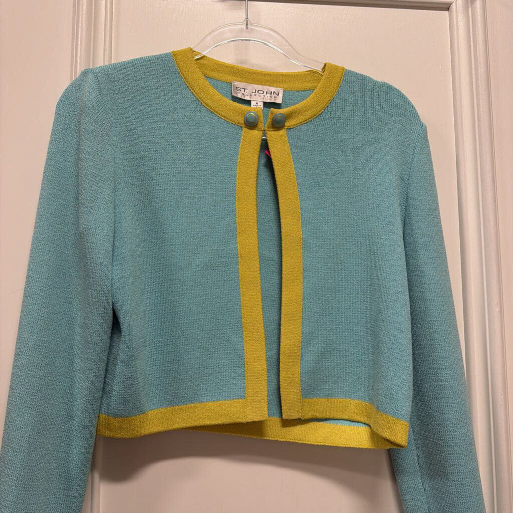 Blue/Green Knit Cardigan