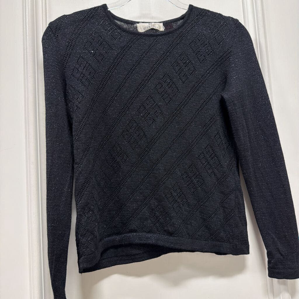 Vintage Black Metallic Sweater