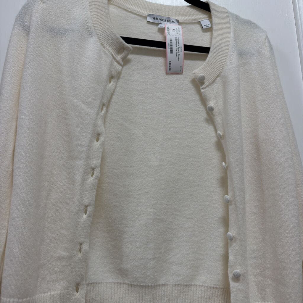 Cream Cashmere Cardigan
