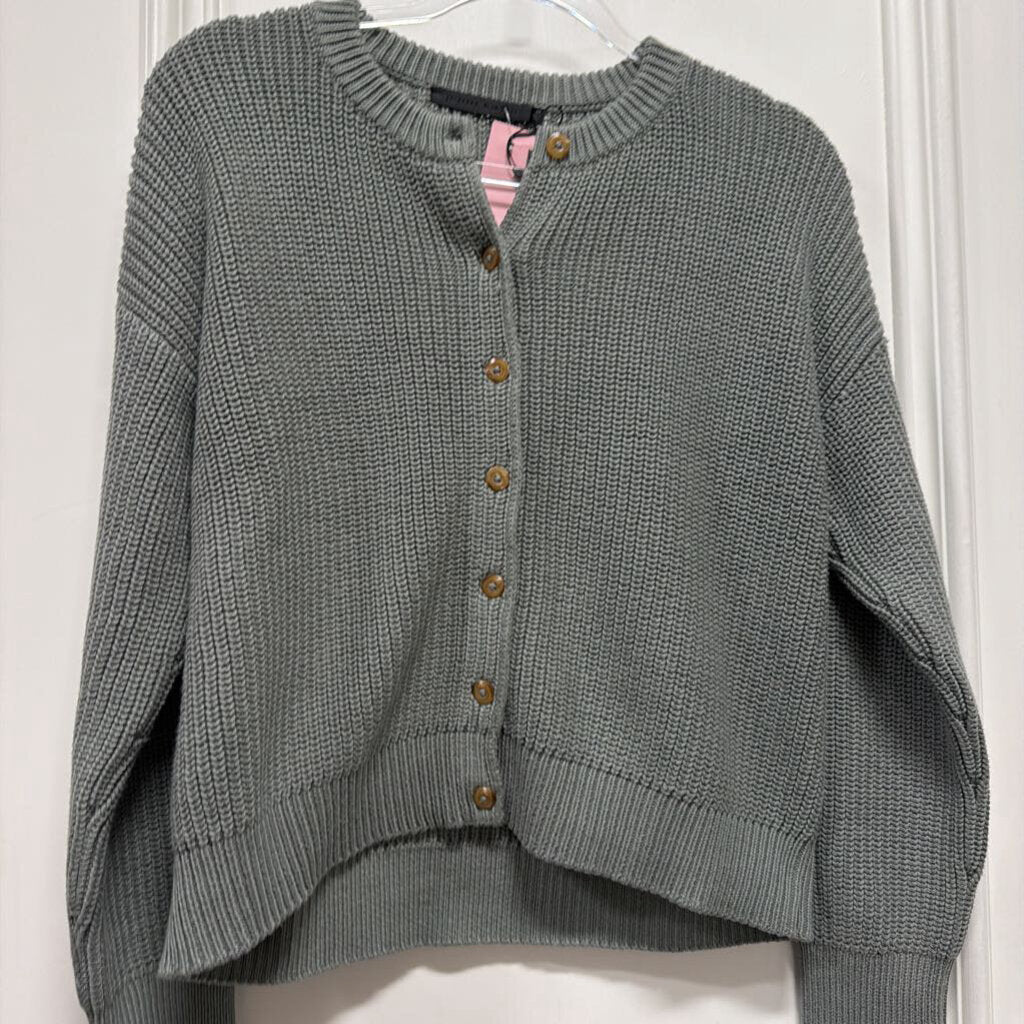 Sage Green Cotton Cardigan (NWT 325)