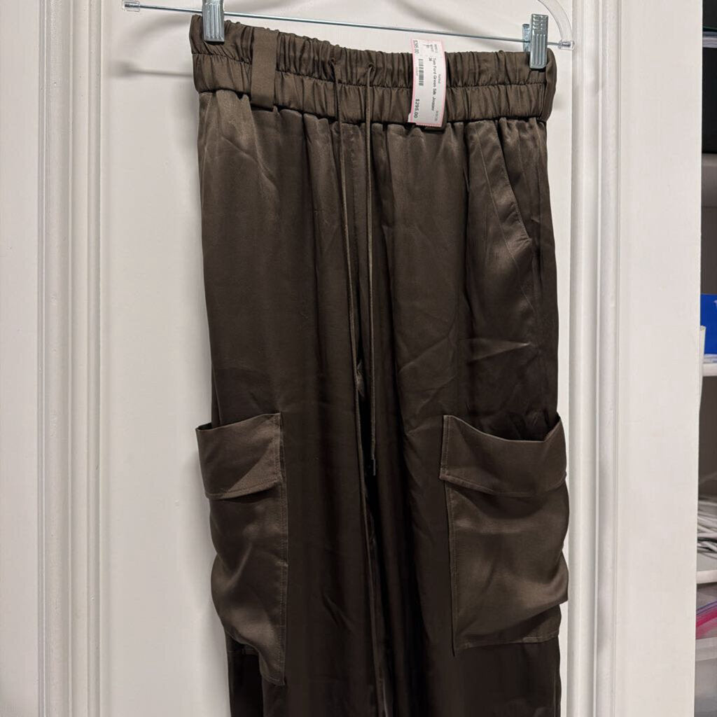 Green Silk Jogger