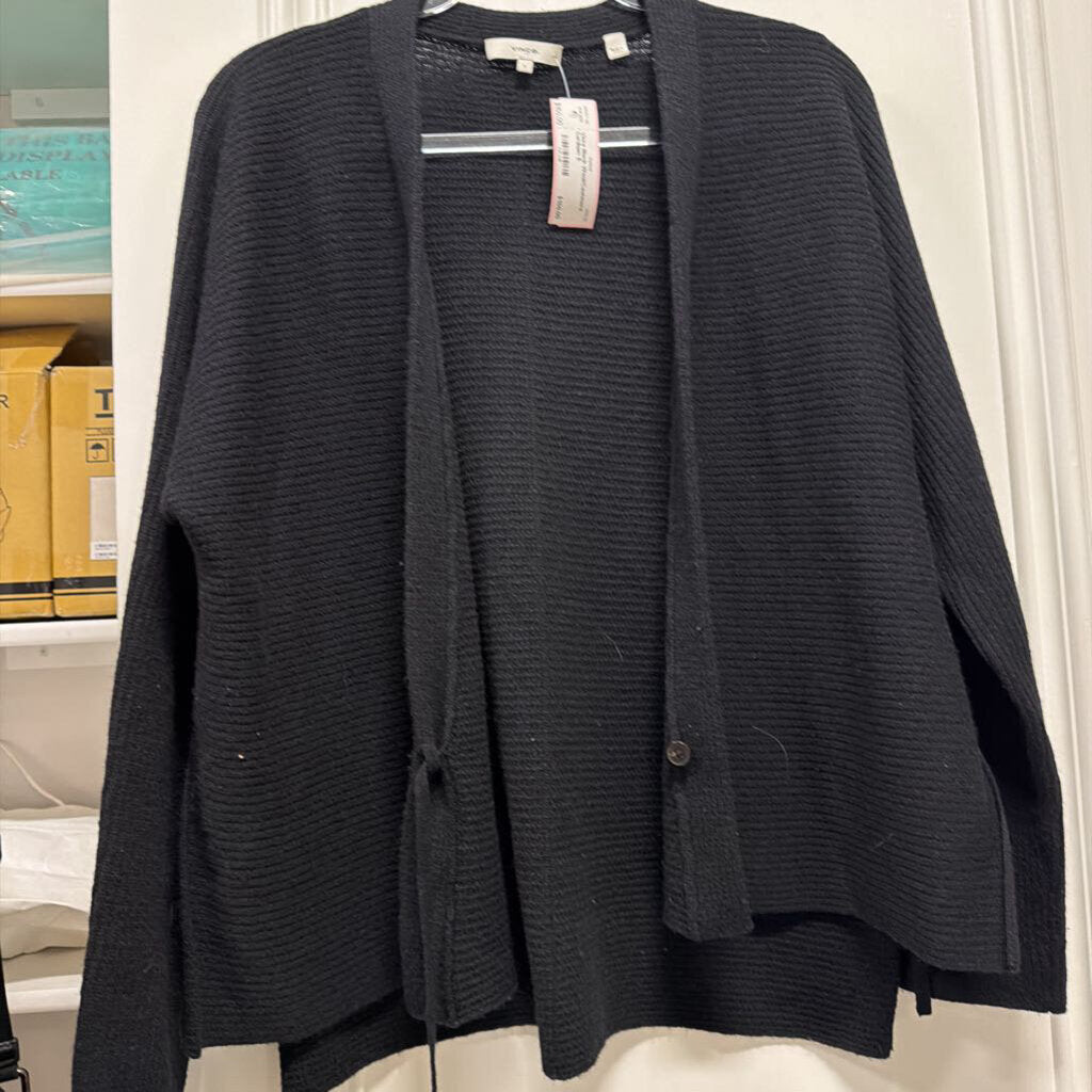 Black Wool/Cashmere Cardigan