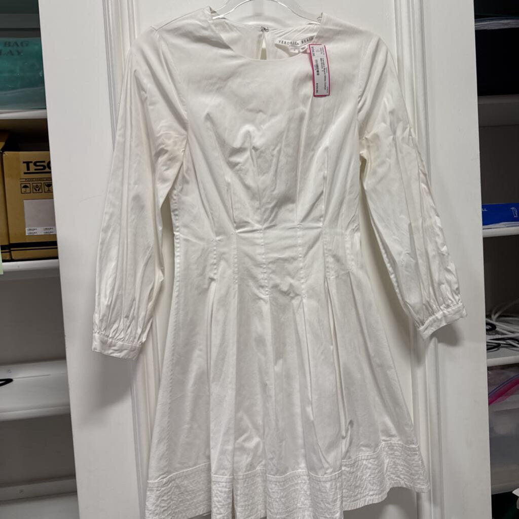 White Cotton Mini Dress