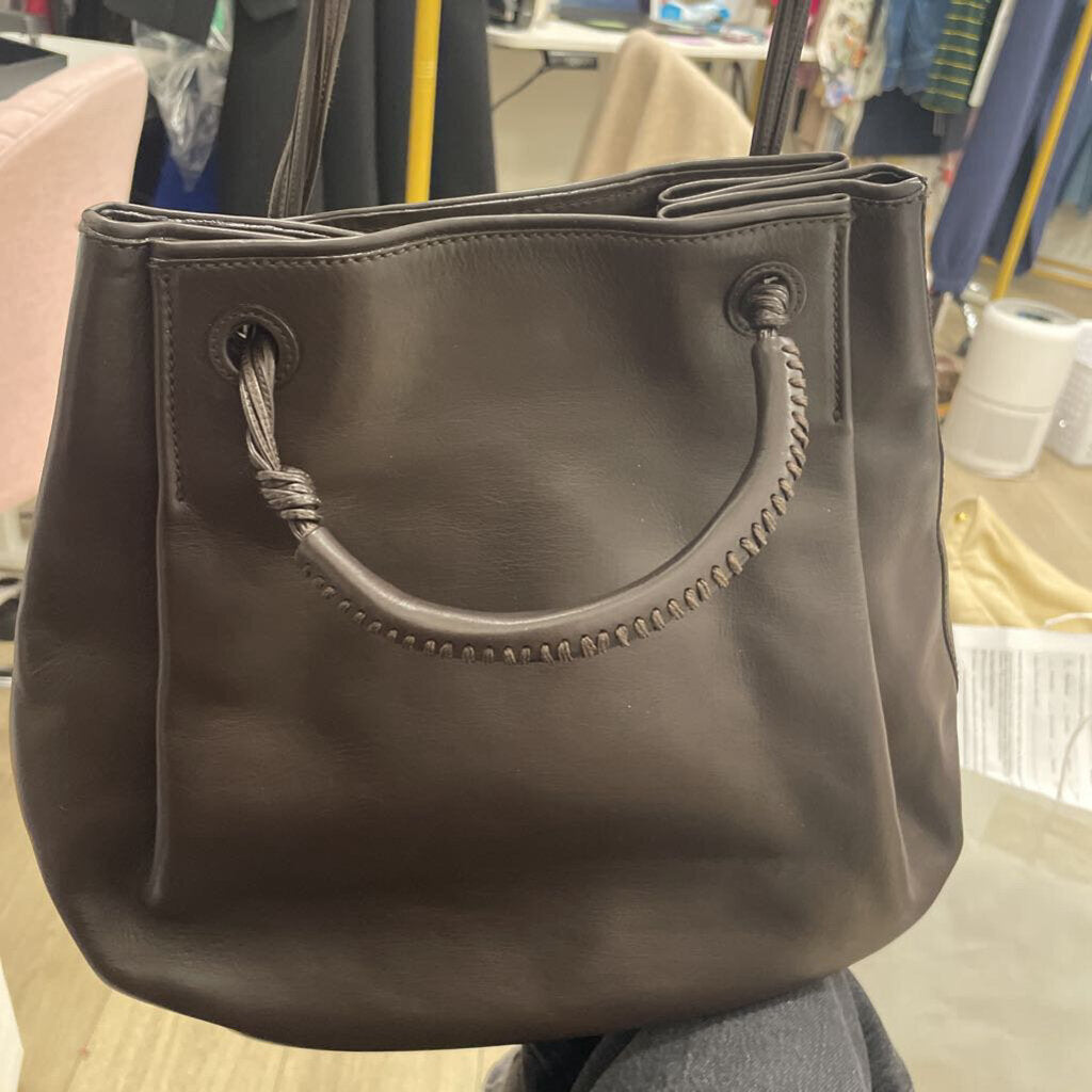 Brown Leather Hobo Bag