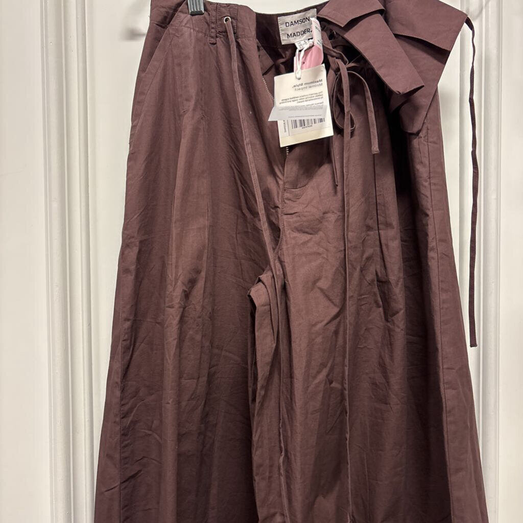 Brown Cotton Wide Leg Pants (NWT160)