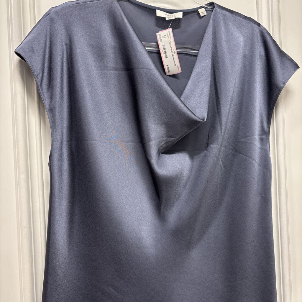 Purple Silk Blouse