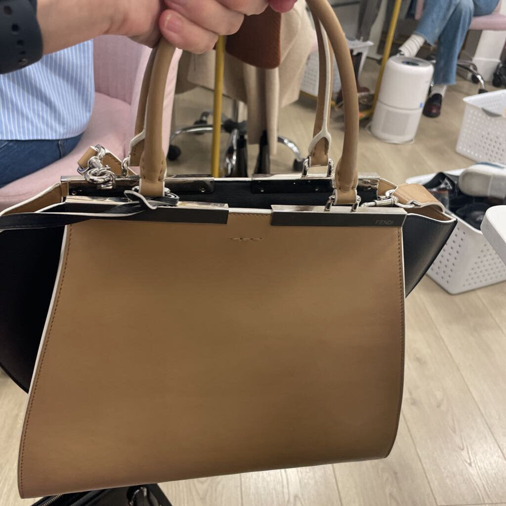 Tan/Black 3Jours Tote Bag