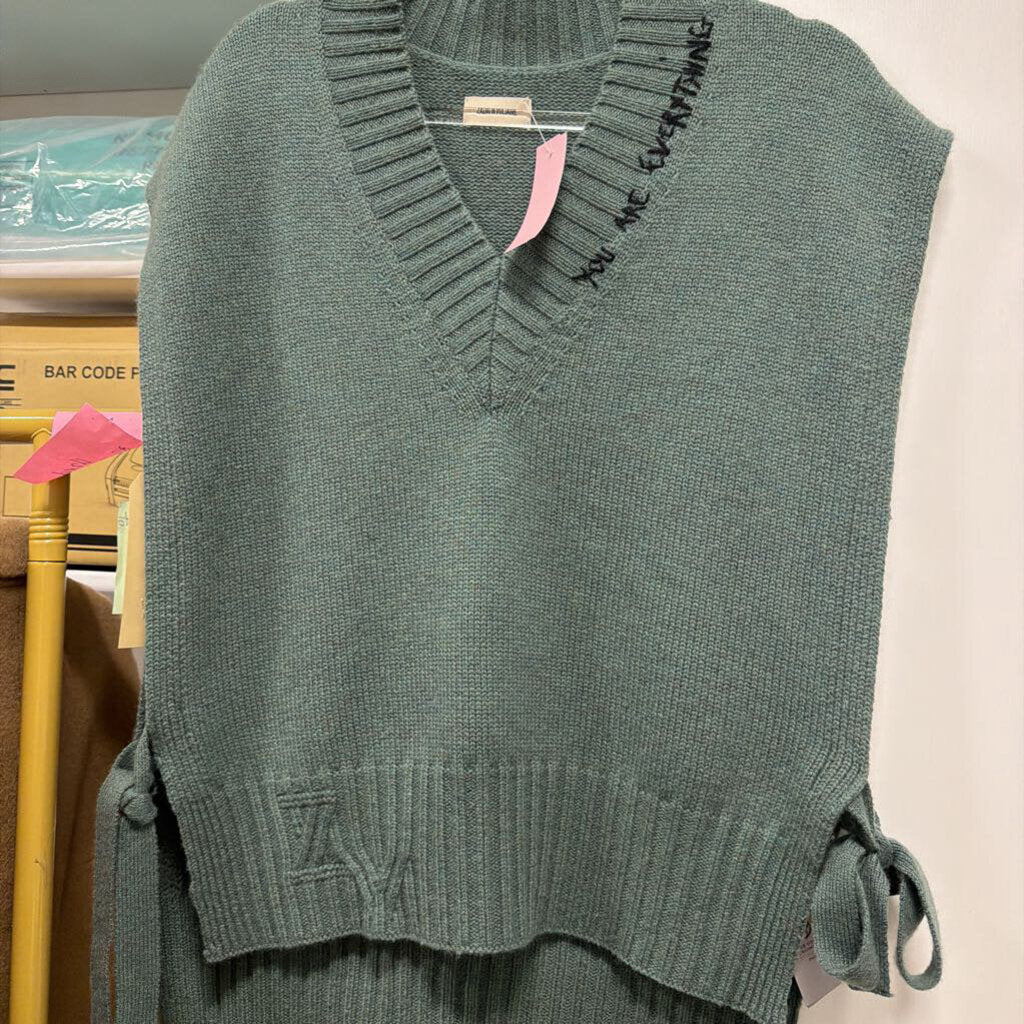 Green Cashmere Vest