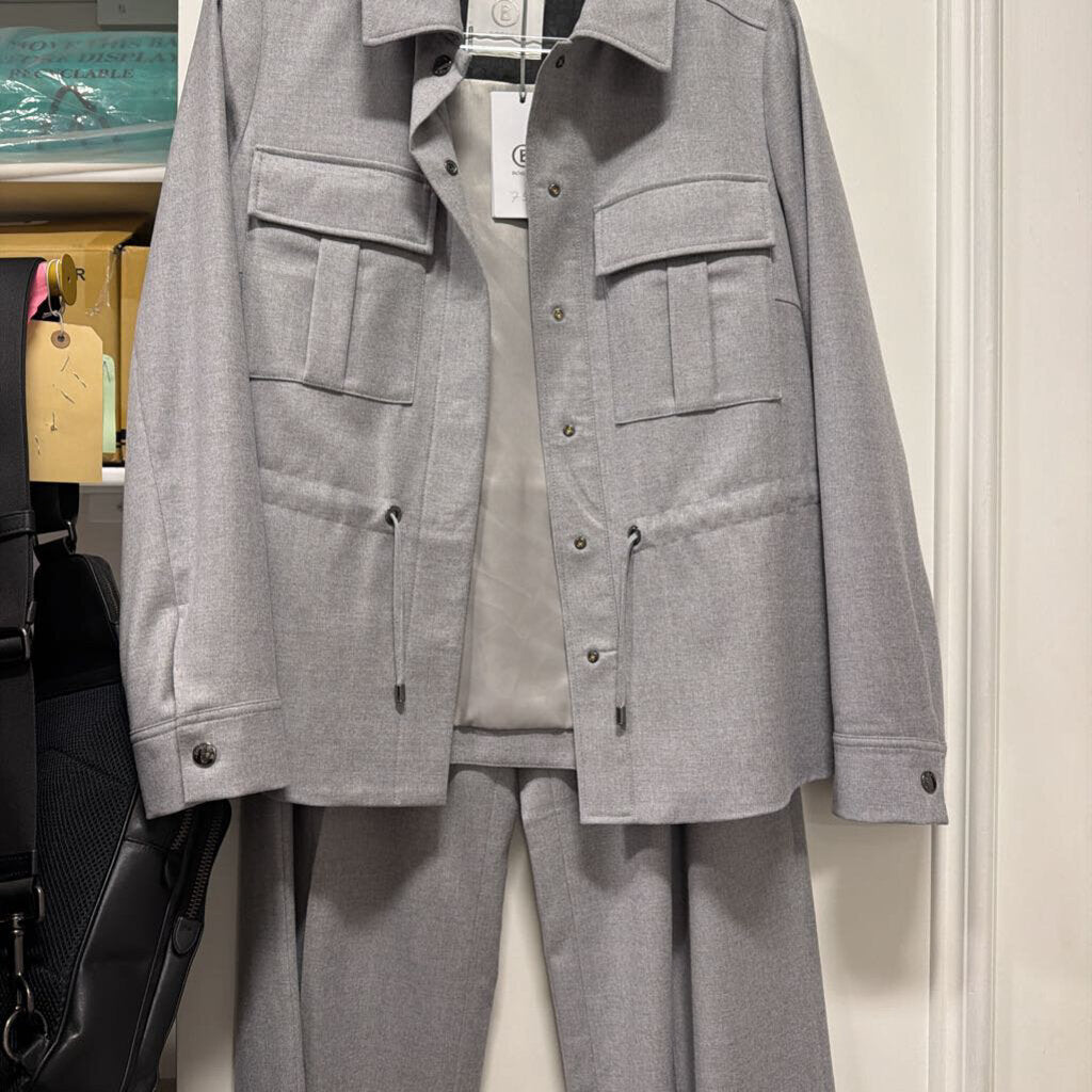 Grey Wool Jacket (NWT) + Pants SET