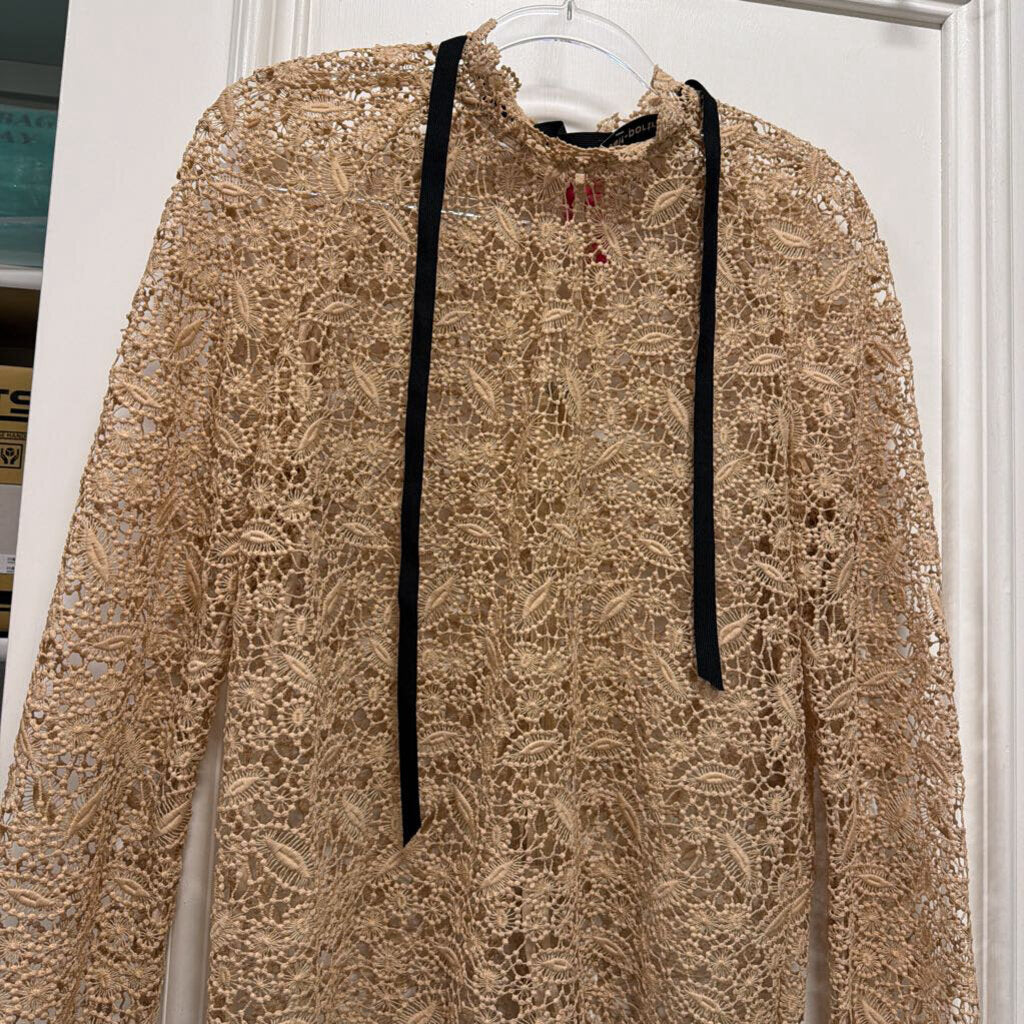 Light Brown Lace Blouse