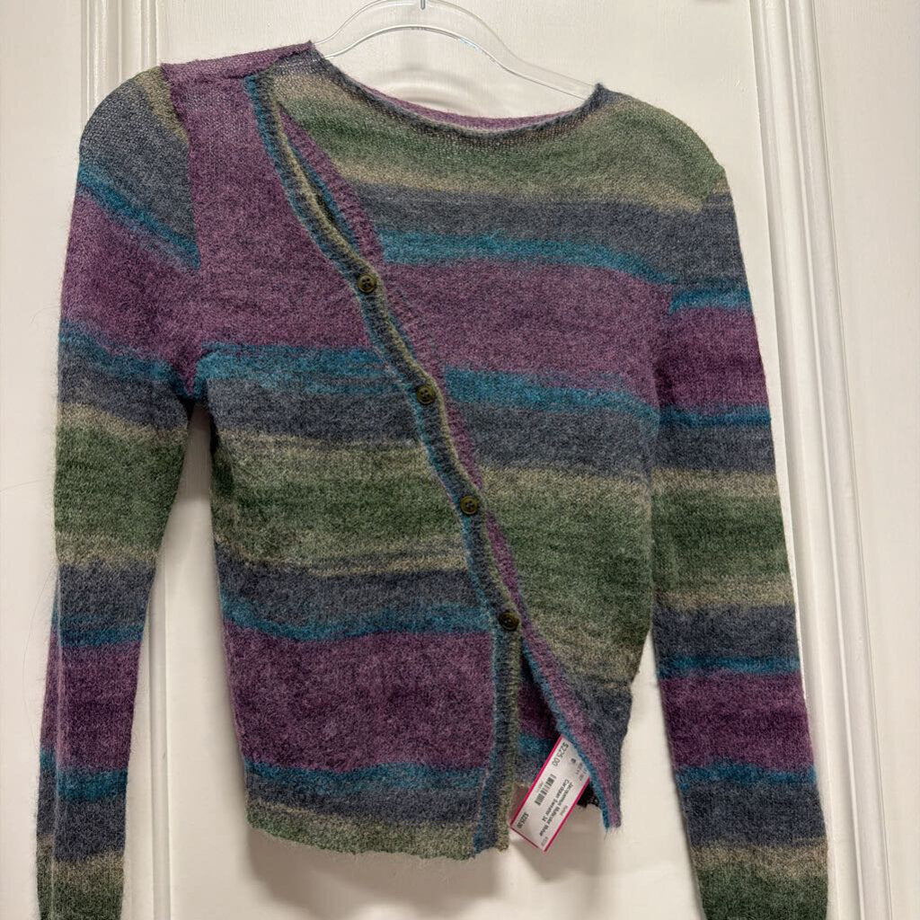 Multicolor Mohair Cardgian Sweater