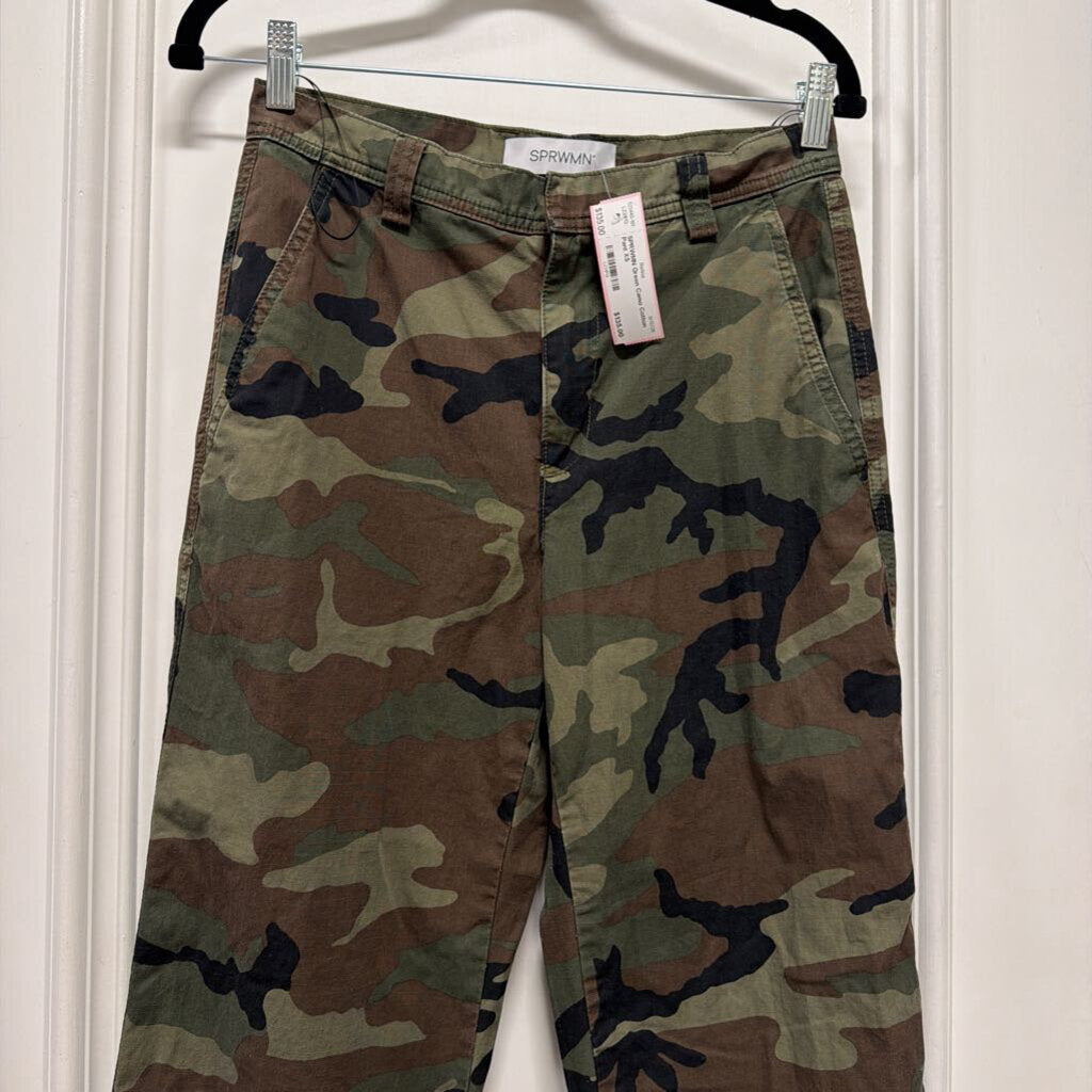 Green Camo Cotton Pant