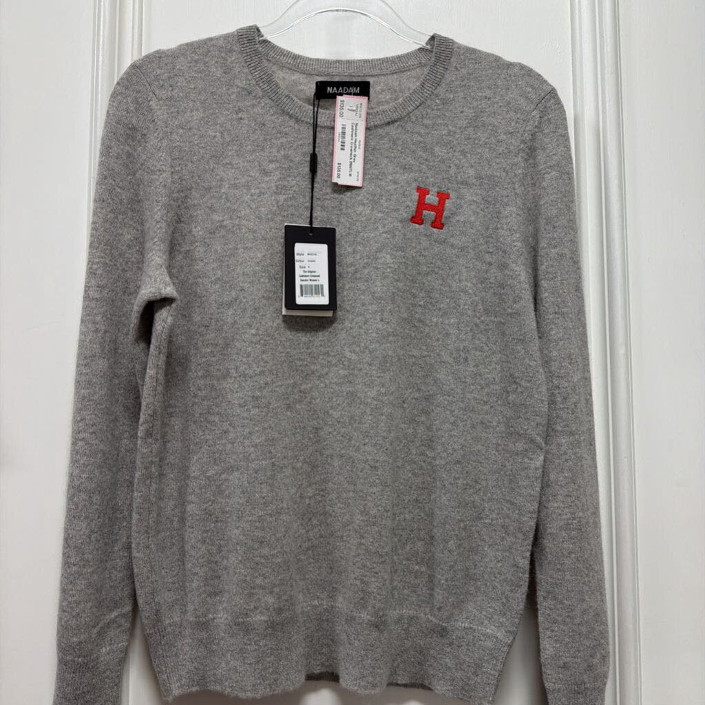 Heather Grey Cashmere Crewneck (NWT)