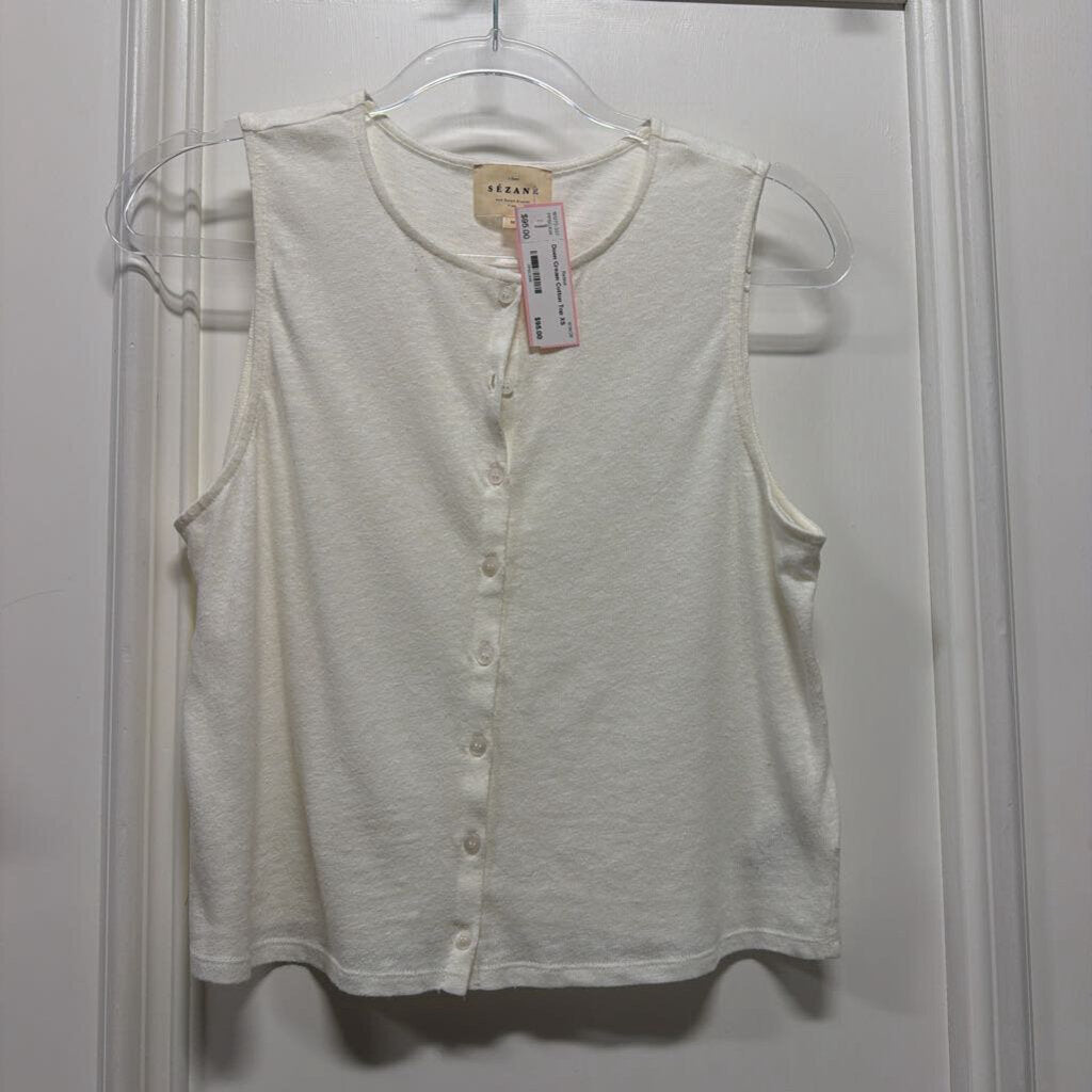 Cream Cotton Top