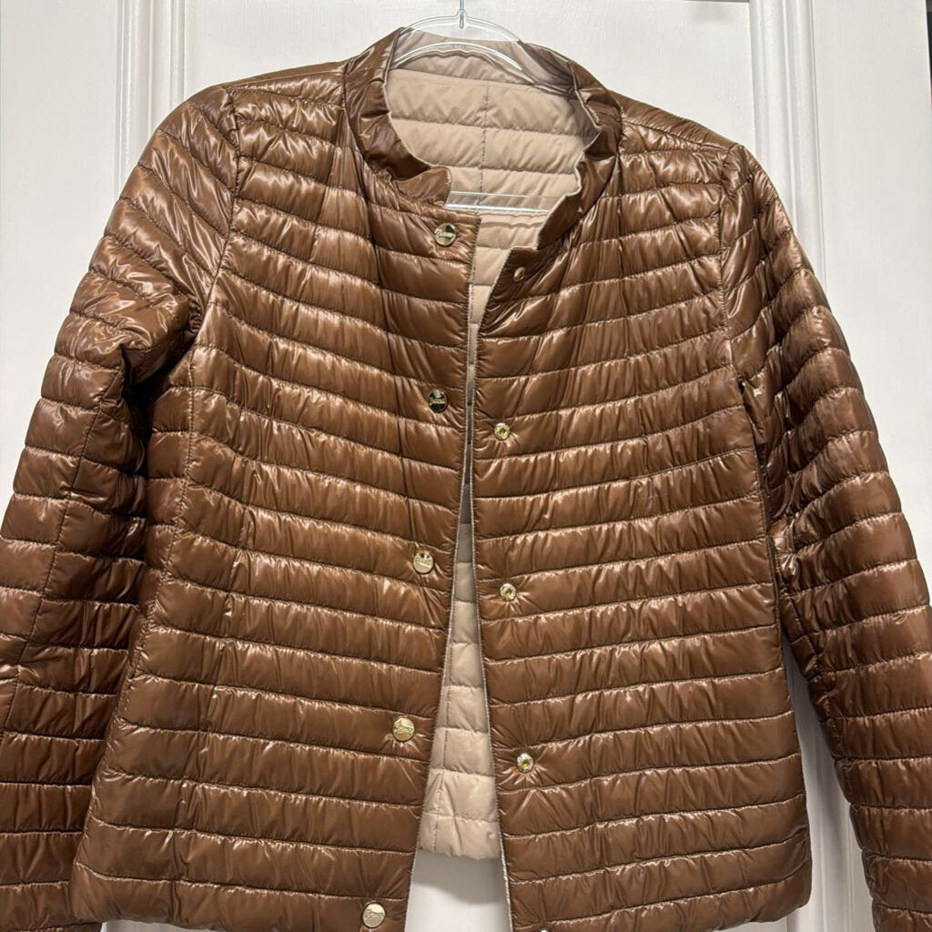 Brown Down Reversible Jacket