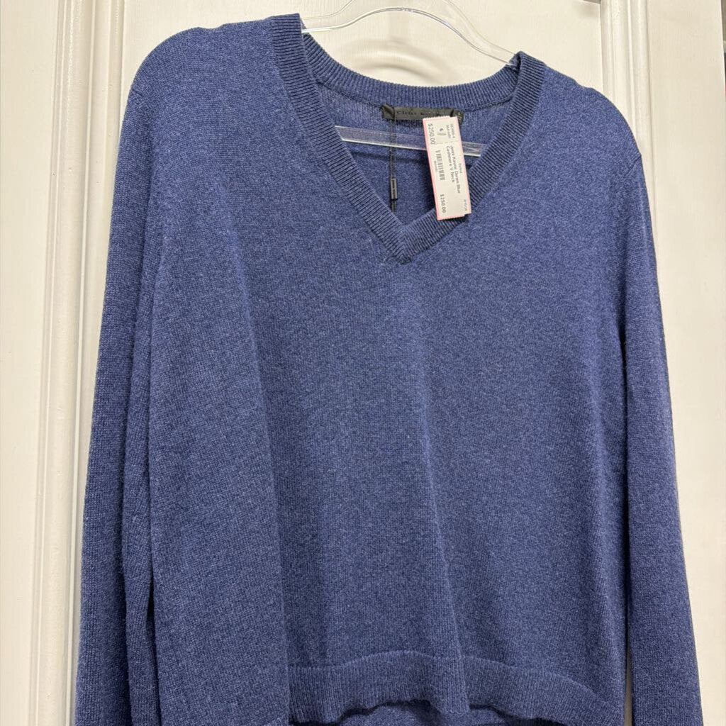 Denim Blue Cashmere V Neck Sweater(NWT)