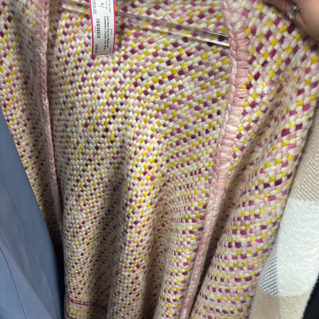 Multicolor Cashmere Chunky Knit Wrap