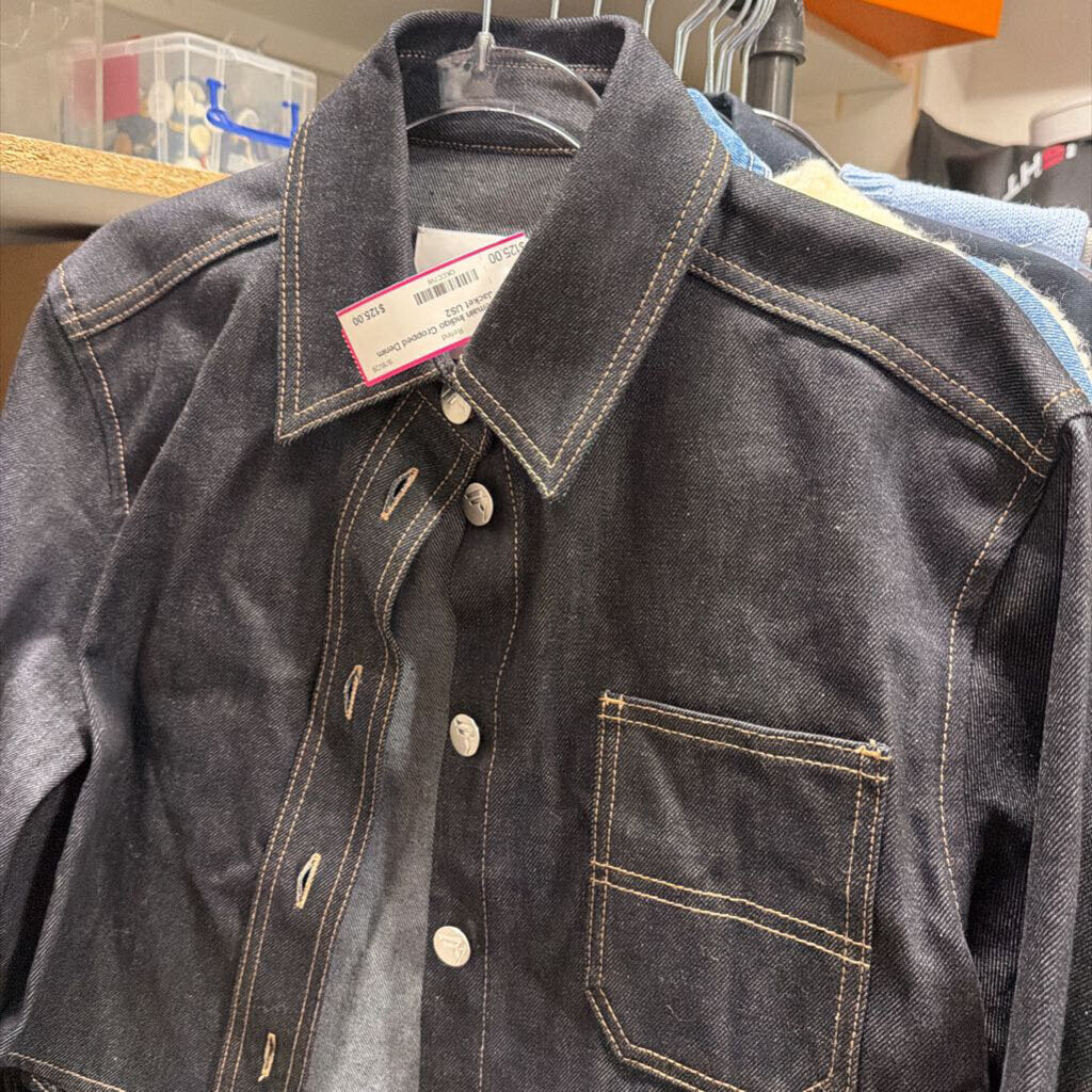 Indigo Cropped Denim Jacket