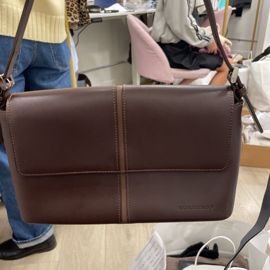 Brown Leather Shoulder Bag