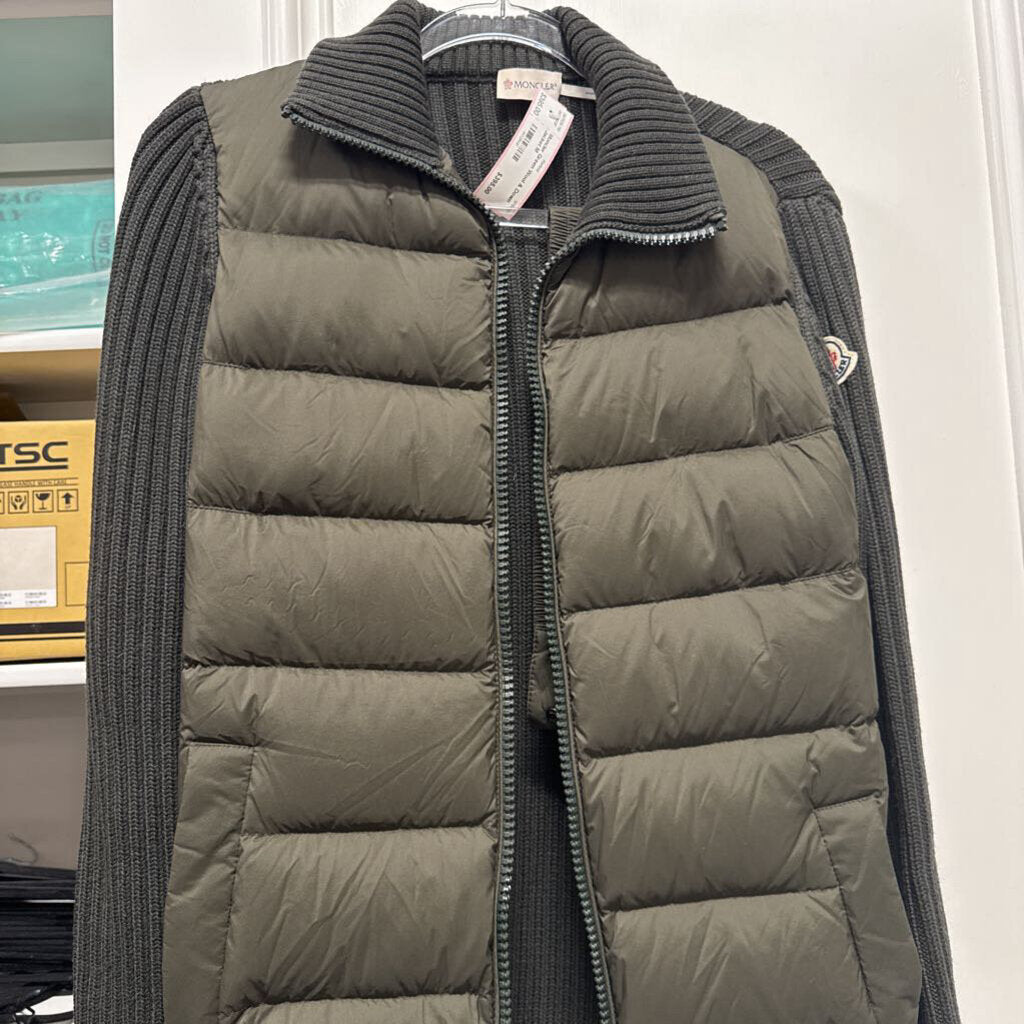 Green Wool & Down Jacket
