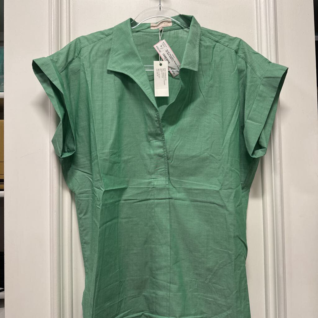Green Cotton SS Shirt (NWT)