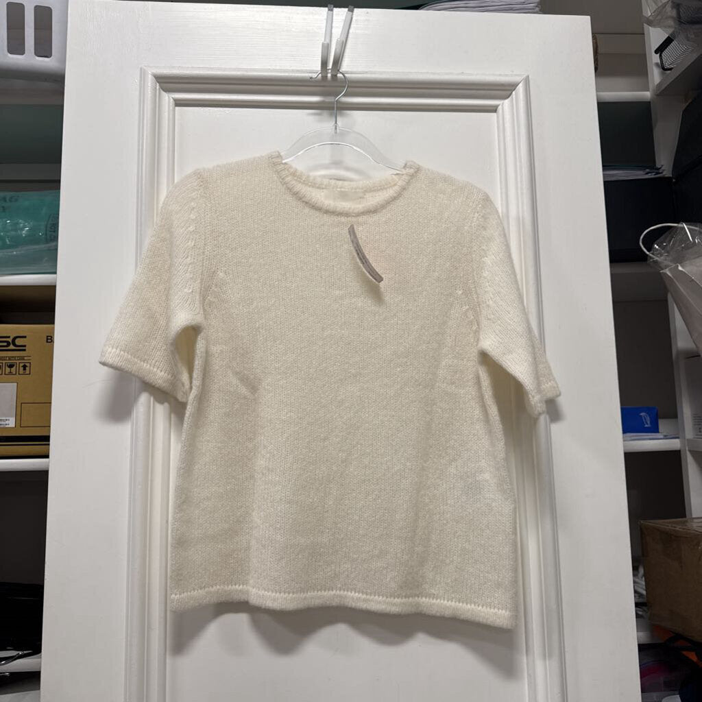 Cream Cashmere/Silk SS Sweater