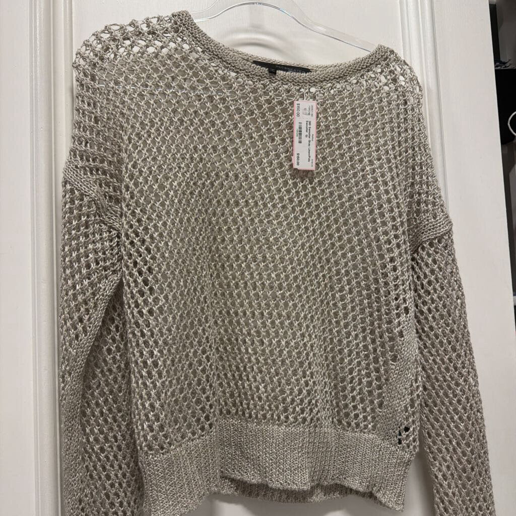 Gray Linen/Poly Sweater