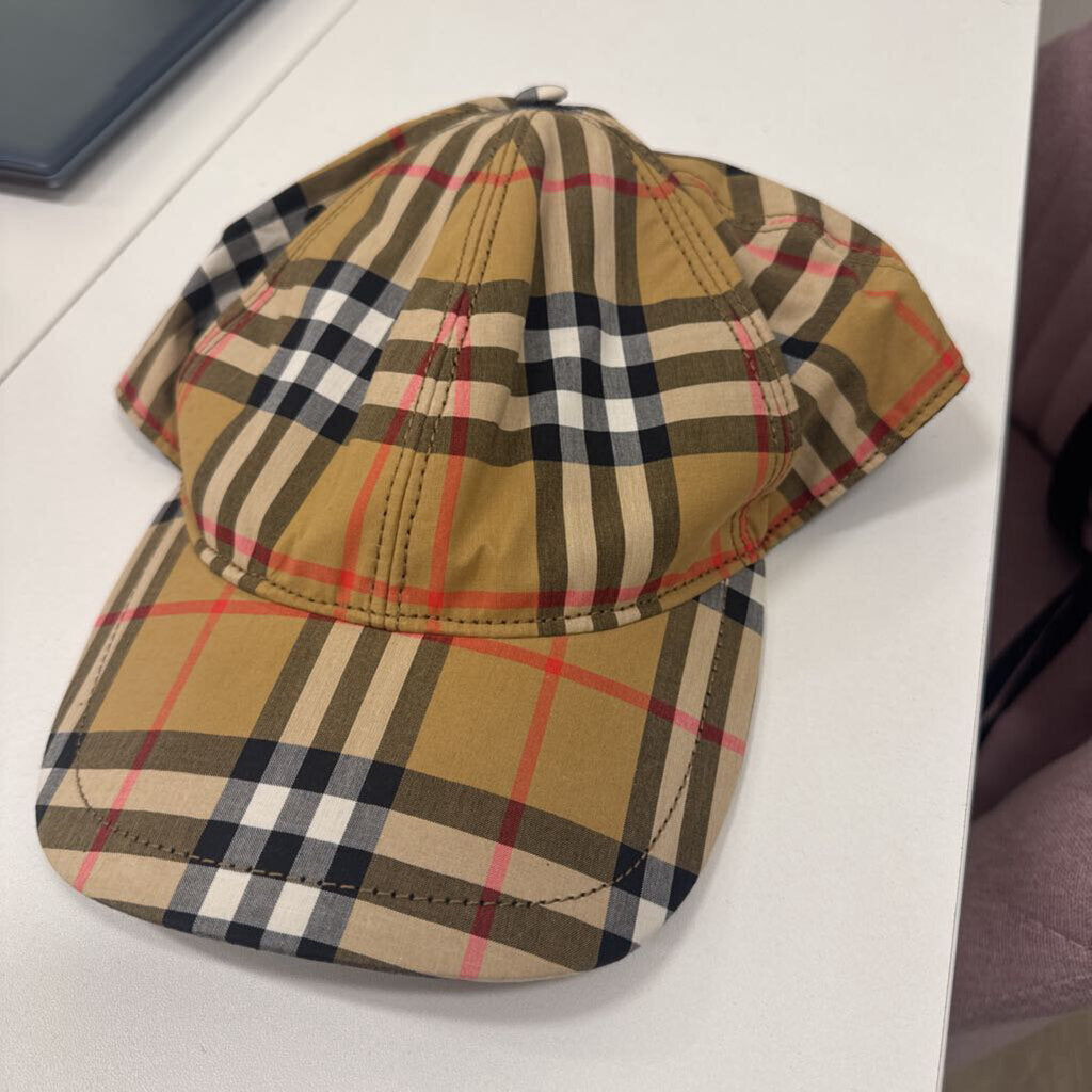 Check Cotton Baseball Cap