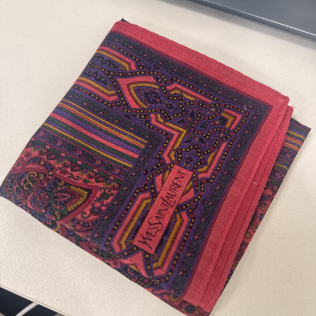 Pink/Purple Paisley Handkerchief