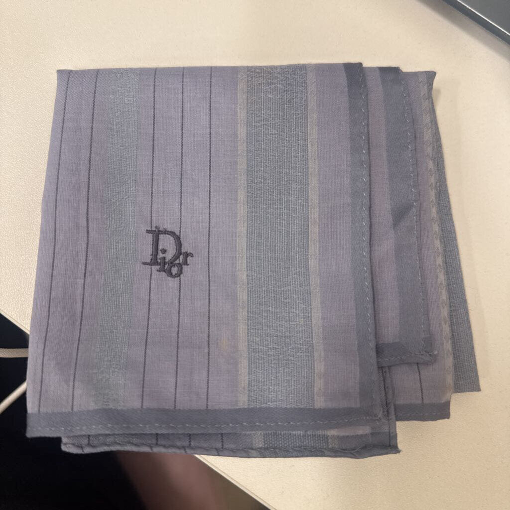 Blue Striped Handerchief (as is)