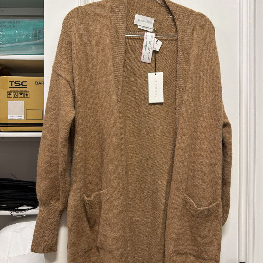 Beige Alpaca/Wool Blend Cardigan