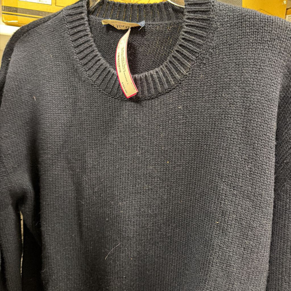 Navy Wool/Cashmere Sweater