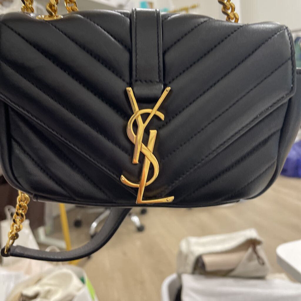 Black Quilted Crossbody
