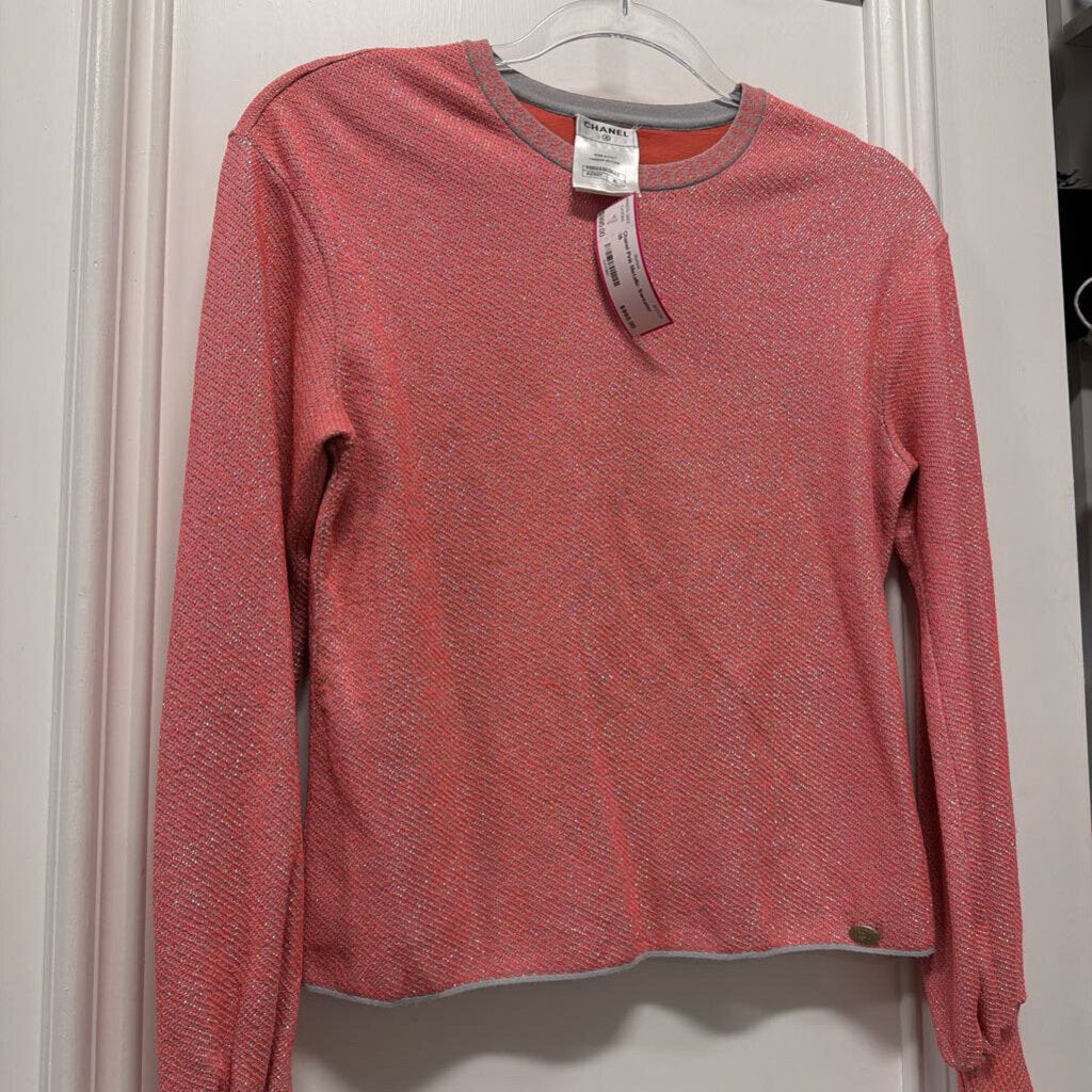Pink Metallic Sweater