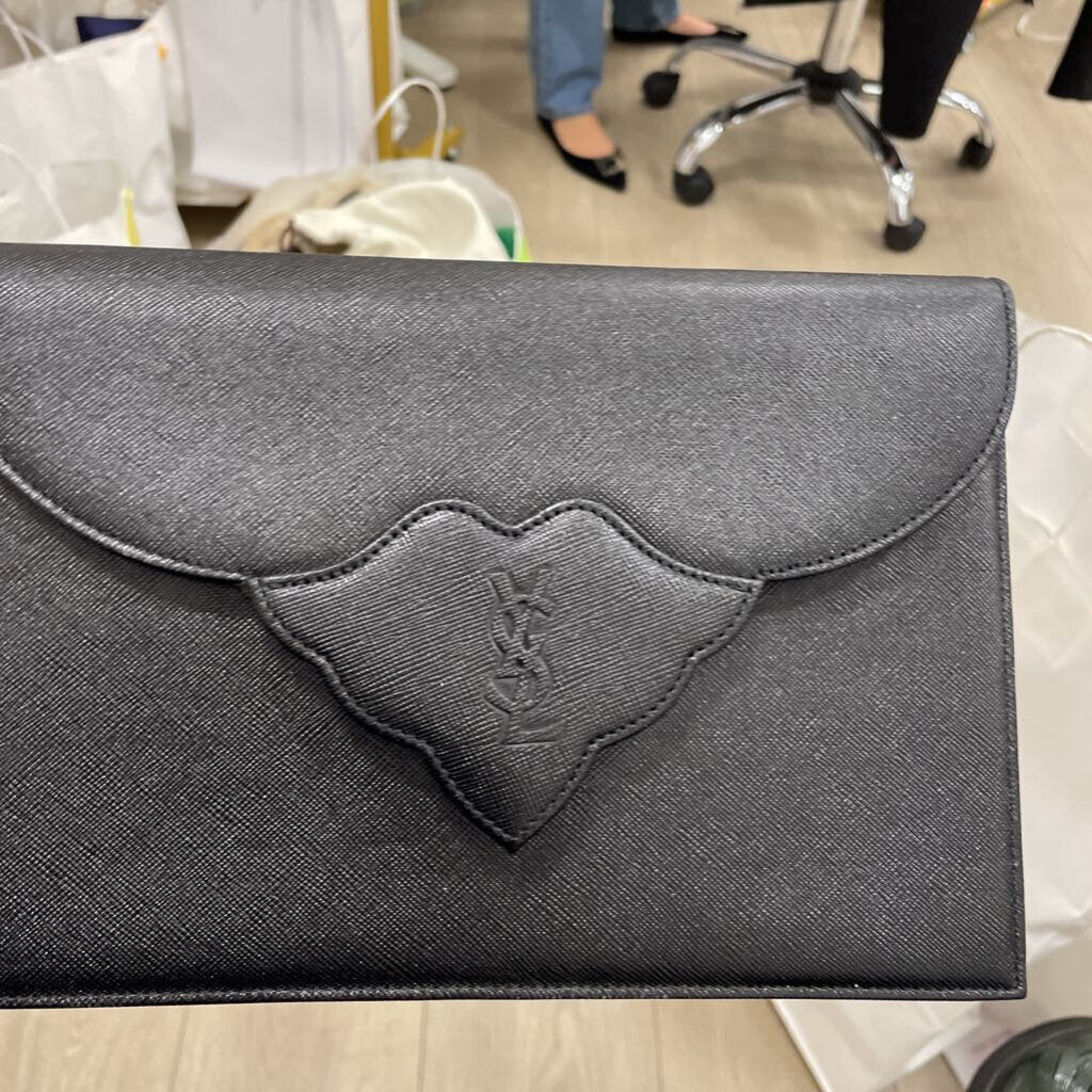 Black Leather Clutch