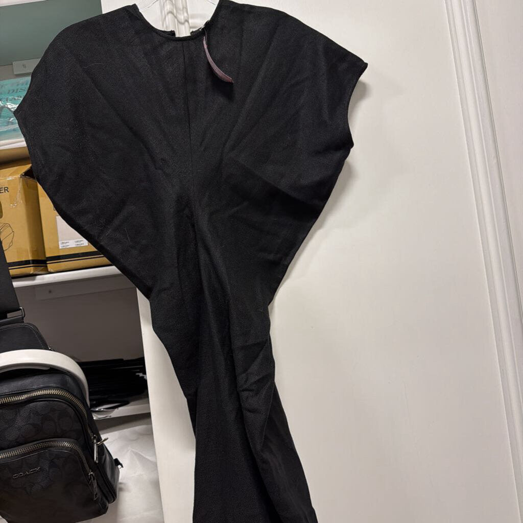 Black Viscose Slouch Dress (880)