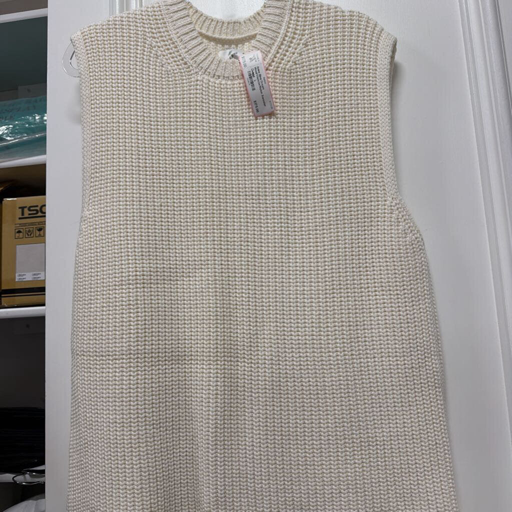 Cream Wool/Visocse/Nylon Sweater Dress