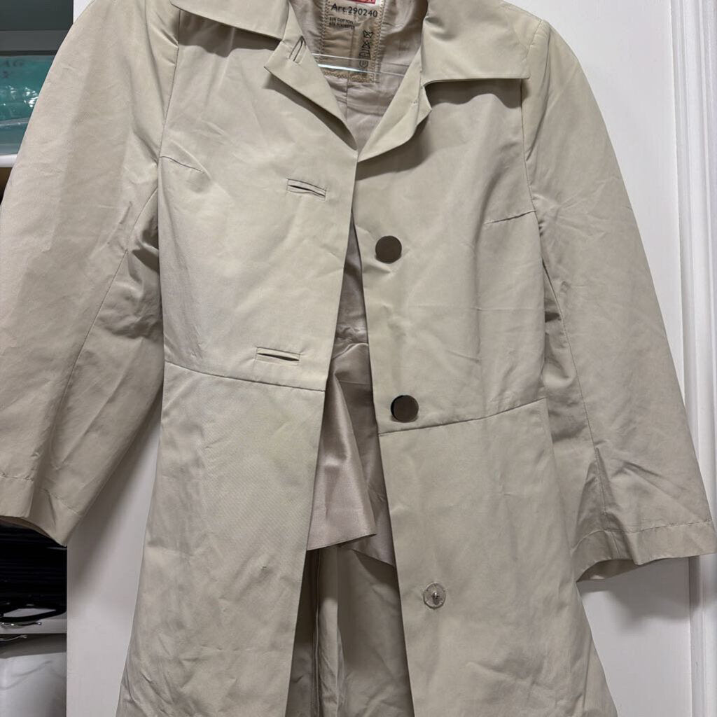 2011 Beige Cotton/Poly 3/4 Sleeve Jacket